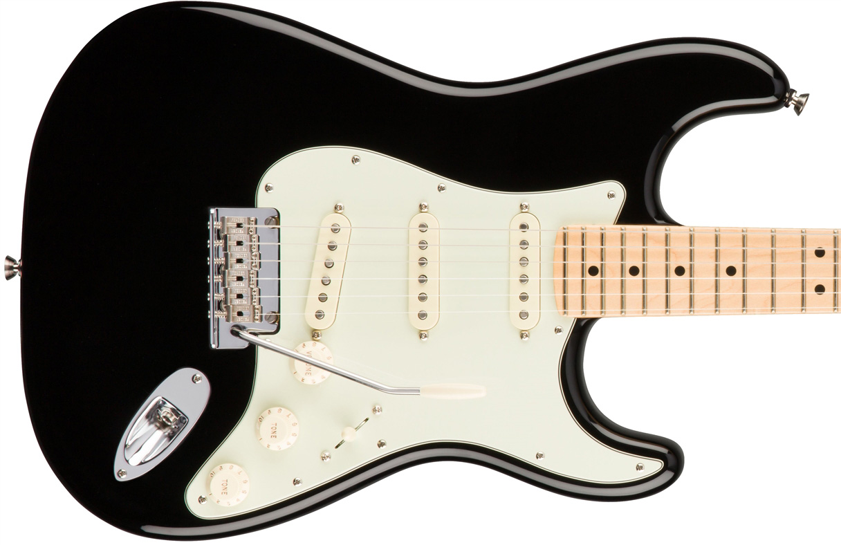 Fender Strat American Professional 2017 3s Usa Mn - Black - E-Gitarre in Str-Form - Variation 1