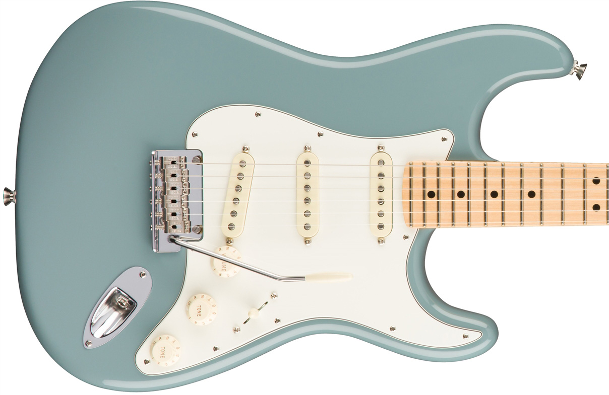 Fender Strat American Professional 2017 3s Usa Mn - Sonic Grey - E-Gitarre in Str-Form - Variation 1
