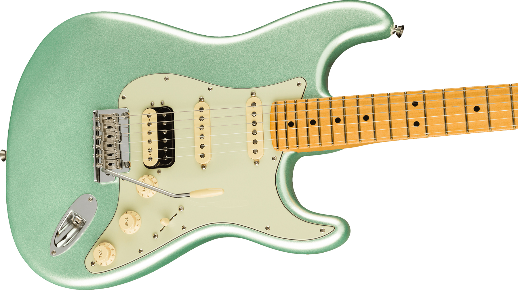 Fender Strat American Professional Ii Hss Usa Mn - Mystic Surf Green - E-Gitarre in Str-Form - Variation 2