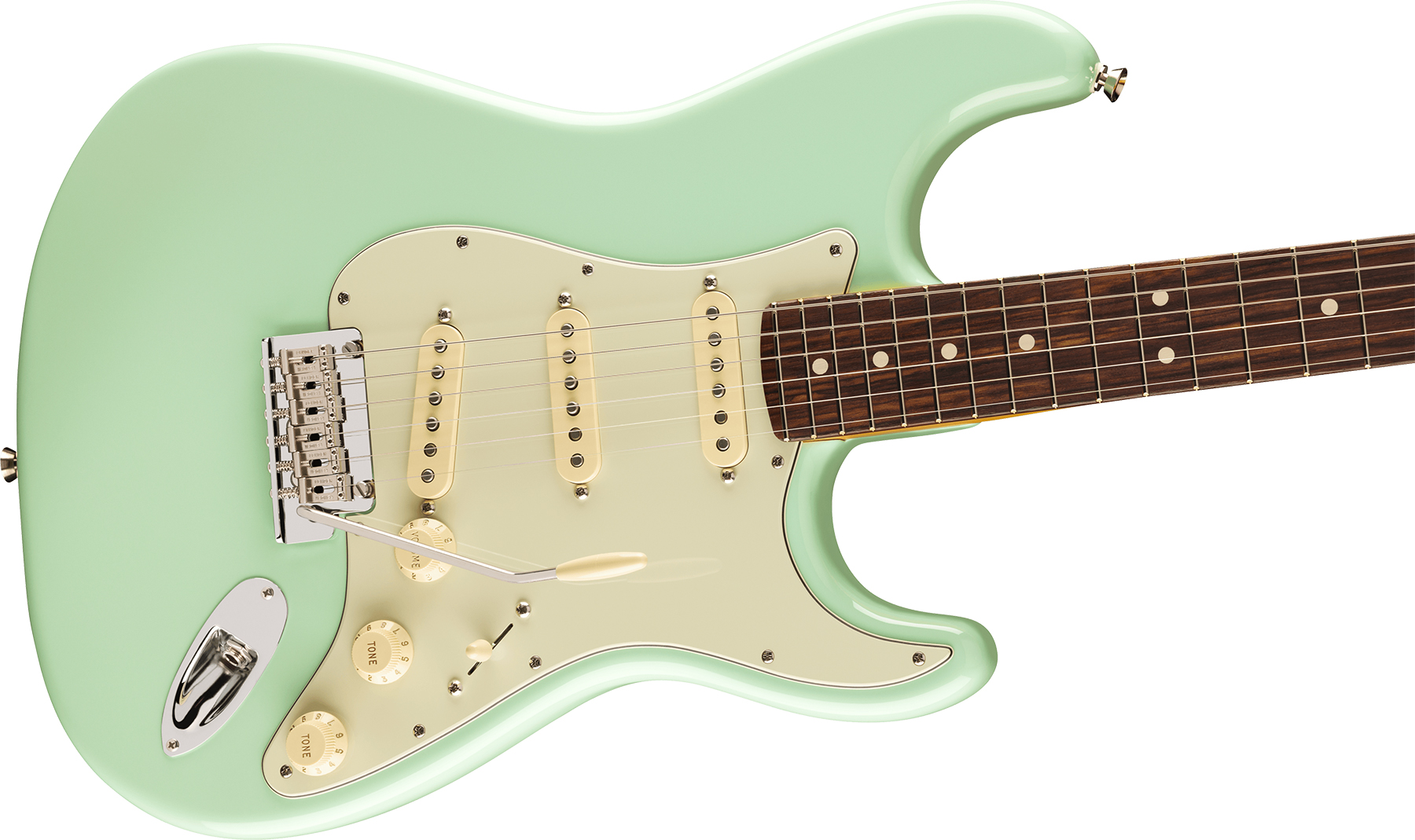 Fender Strat American Professional Ii Ltd Usa 3s Trem Rw - Surf Green - E-Gitarre in Str-Form - Variation 1