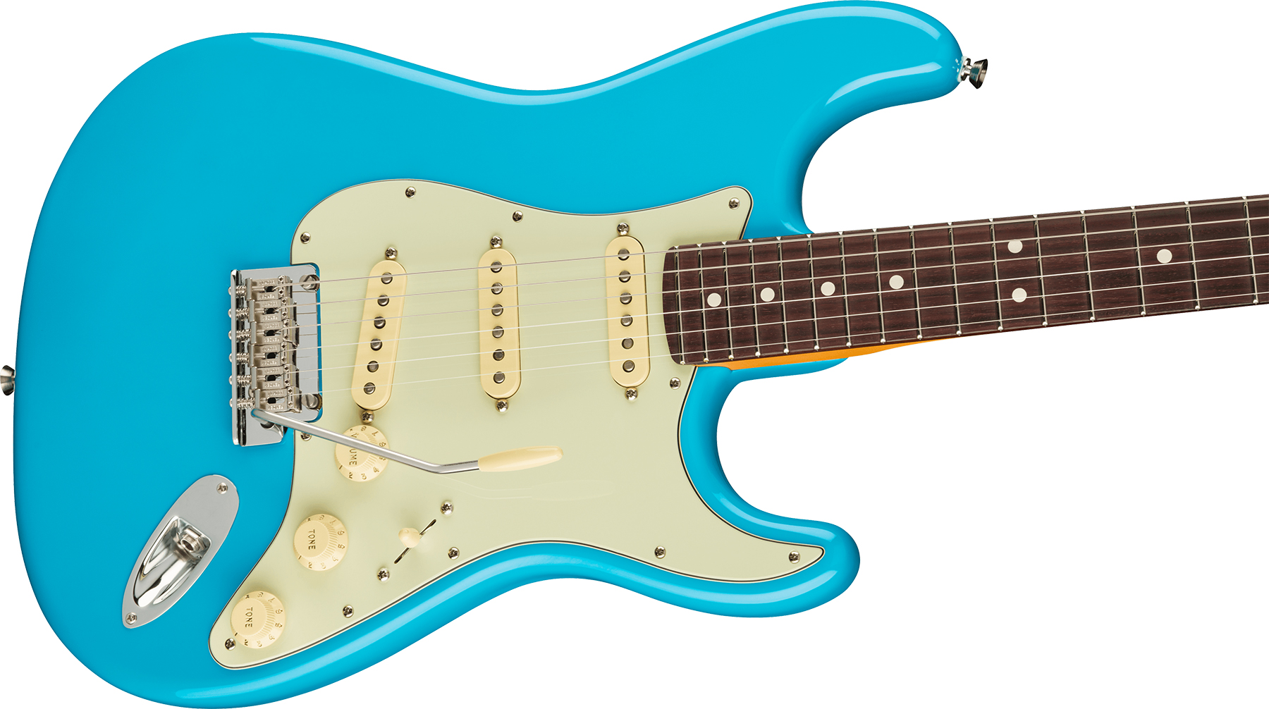Fender Strat American Professional Ii Usa Rw - Miami Blue - E-Gitarre in Str-Form - Variation 2