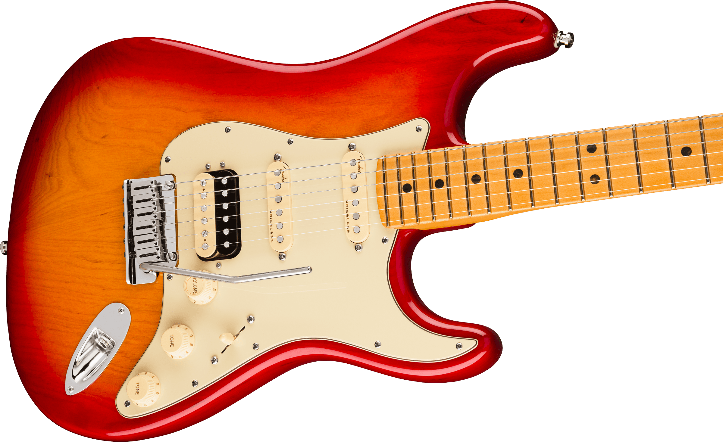 Fender Strat American Ultra Hss 2019 Usa Mn - Plasma Red Burst - E-Gitarre in Str-Form - Variation 2