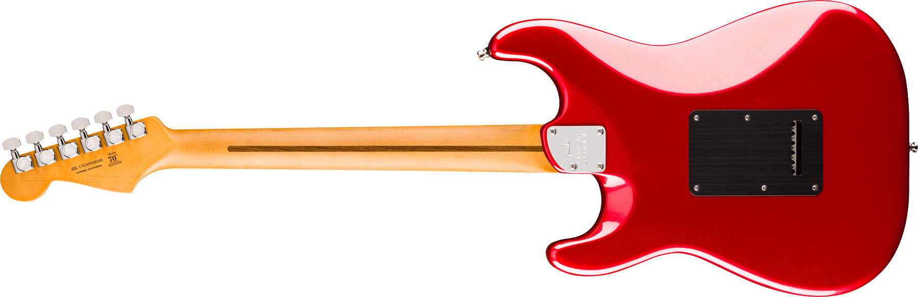 Fender Strat American Ultra Ii Hss Usa Trem Mn - Sinister Red - E-Gitarre in Str-Form - Variation 1