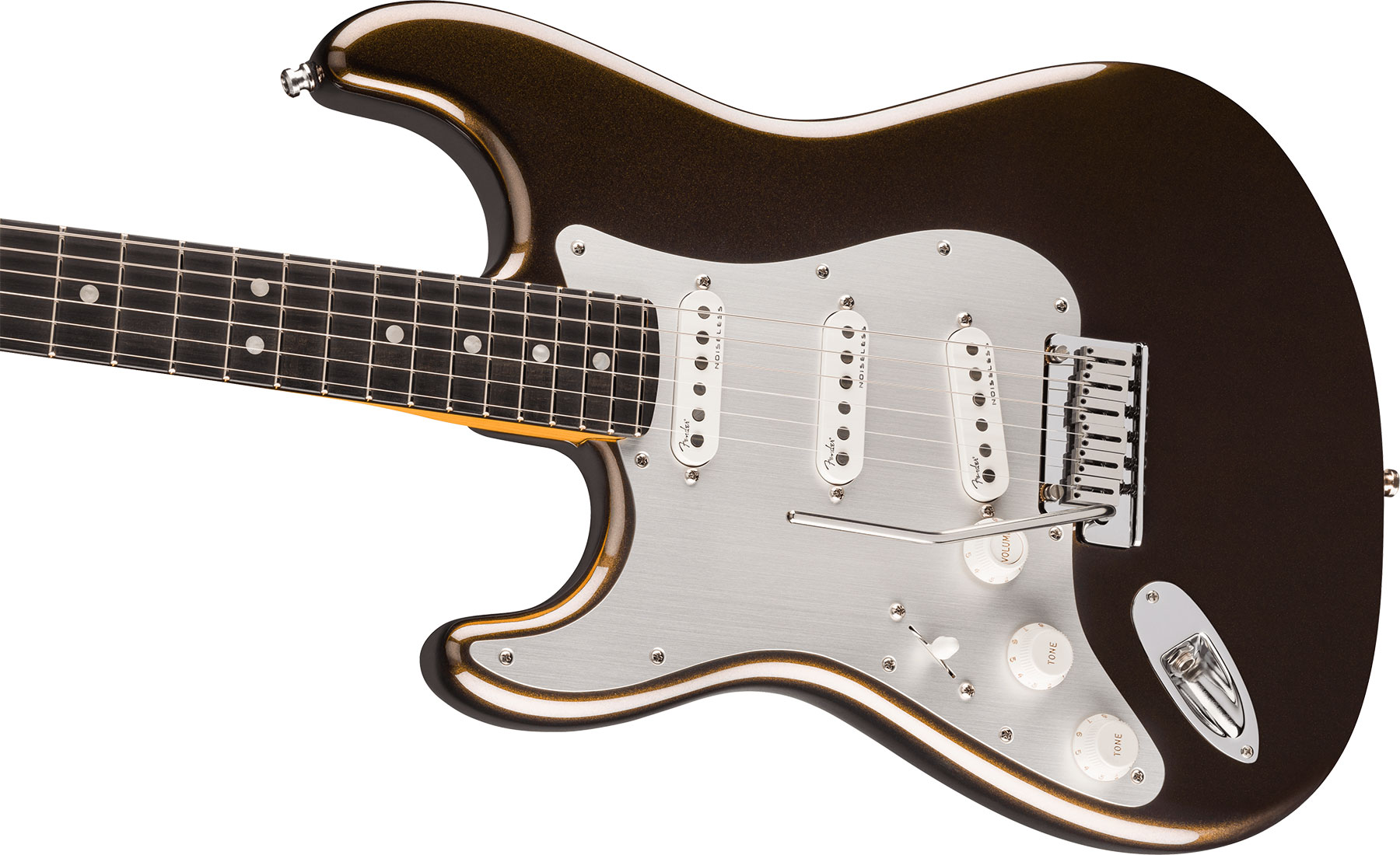 Fender Strat American Ultra Ii Lh Usa Gaucher Trem 3s Eb - Texas Tea - E-Gitarre in Str-Form - Variation 2