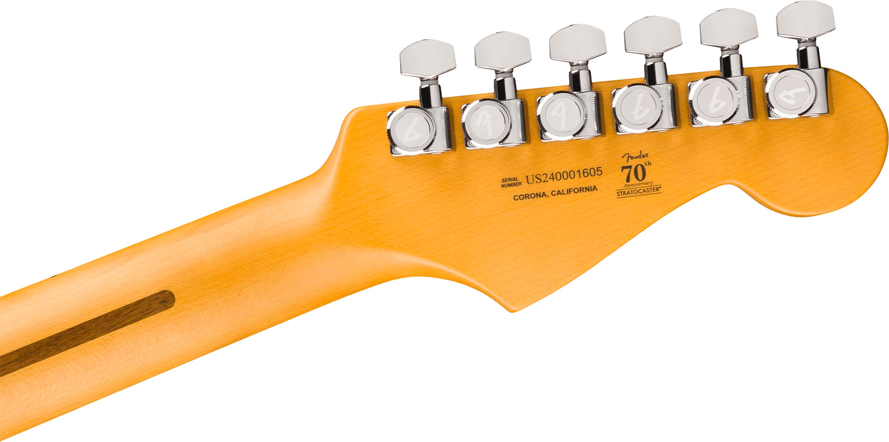 Fender Strat American Ultra Ii Lh Usa Gaucher Trem 3s Eb - Texas Tea - E-Gitarre in Str-Form - Variation 3