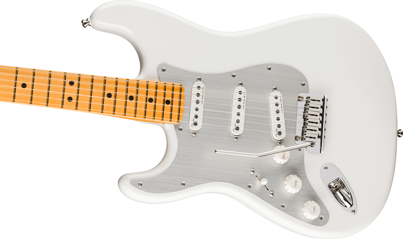 Fender Strat American Ultra Ii Lh Usa Gaucher Trem 3s Mn - Avalanche - E-Gitarre in Str-Form - Variation 2