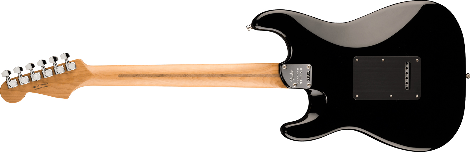 Fender Strat American Ultra Ii Ltd Usa 3s Trem Mn - Black - E-Gitarre in Str-Form - Variation 1
