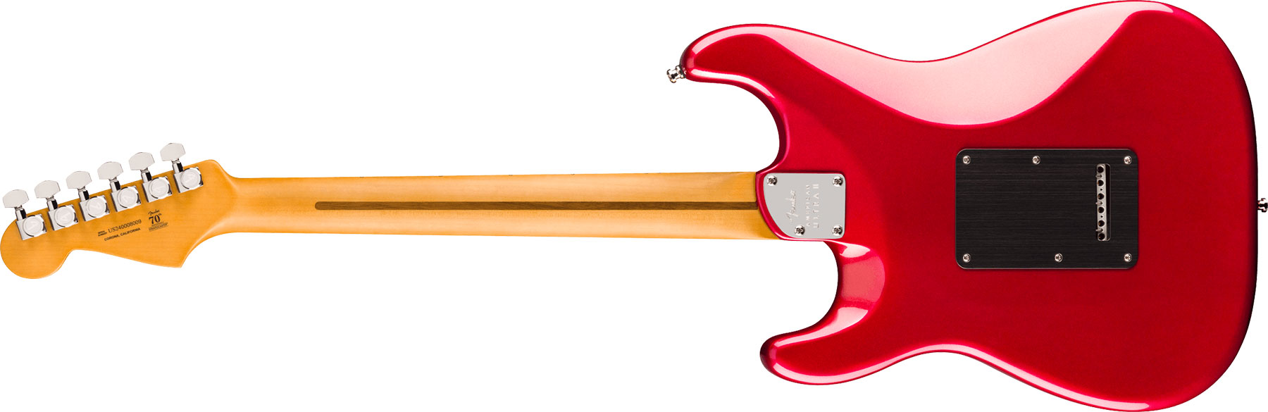 Fender Strat American Ultra Ii Usa Trem 3s Mn - Sinister Red - E-Gitarre in Str-Form - Variation 1