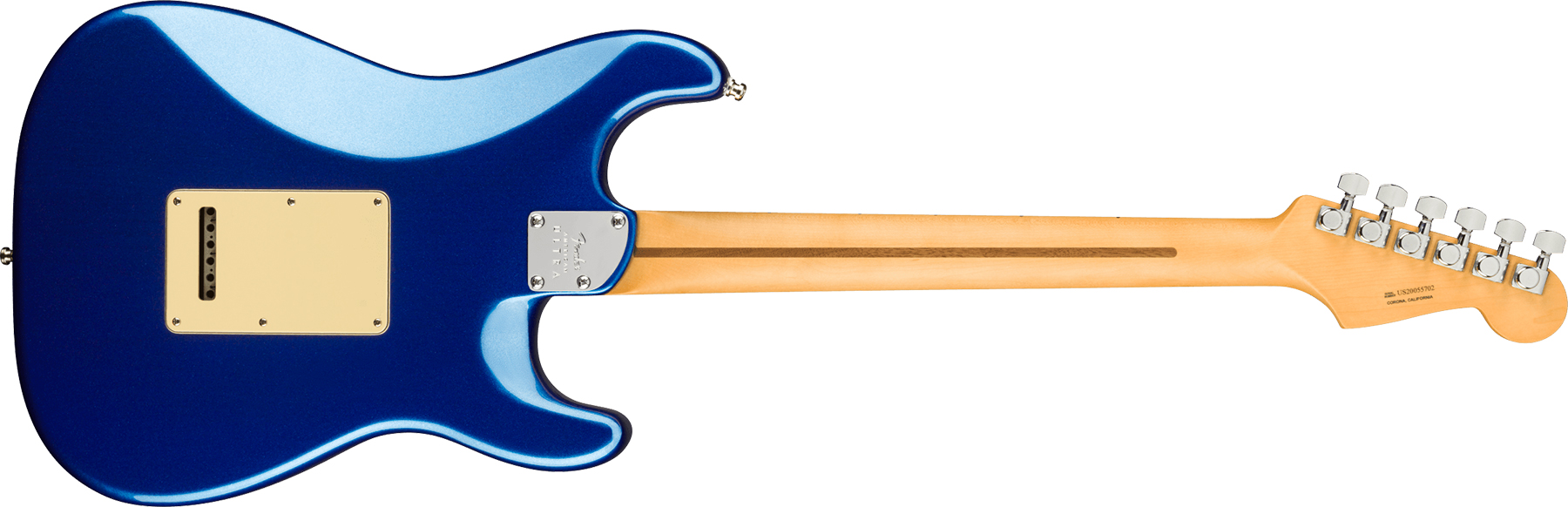 Fender Strat American Ultra Lh Gaucher Usa Mn +etui - Cobra Blue - E-Gitarre in Str-Form - Variation 1