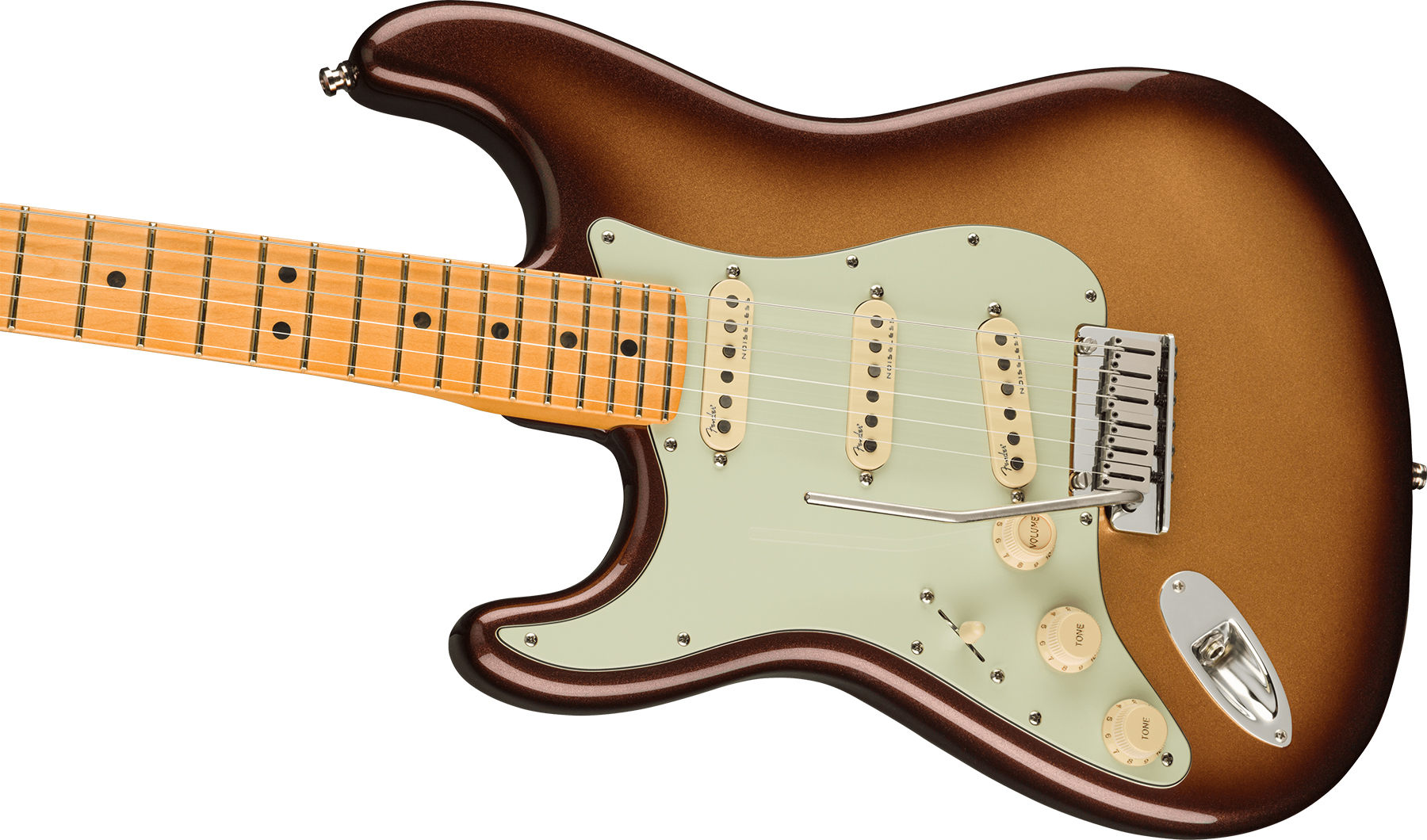 Fender Strat American Ultra Lh Gaucher Usa Mn +etui - Mocha Burst - E-Gitarre in Str-Form - Variation 2