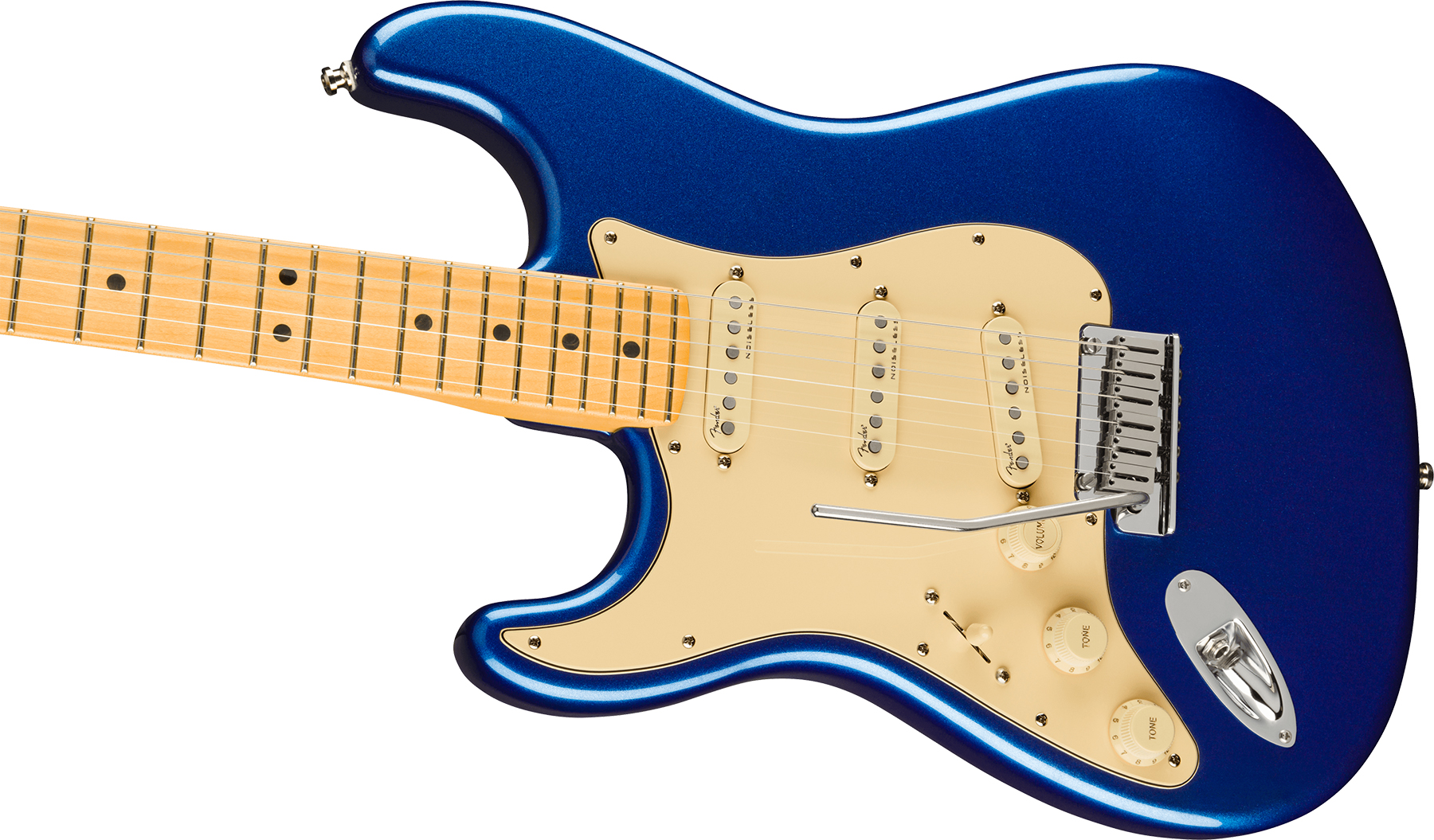 Fender Strat American Ultra Lh Gaucher Usa Mn +etui - Cobra Blue - E-Gitarre in Str-Form - Variation 2