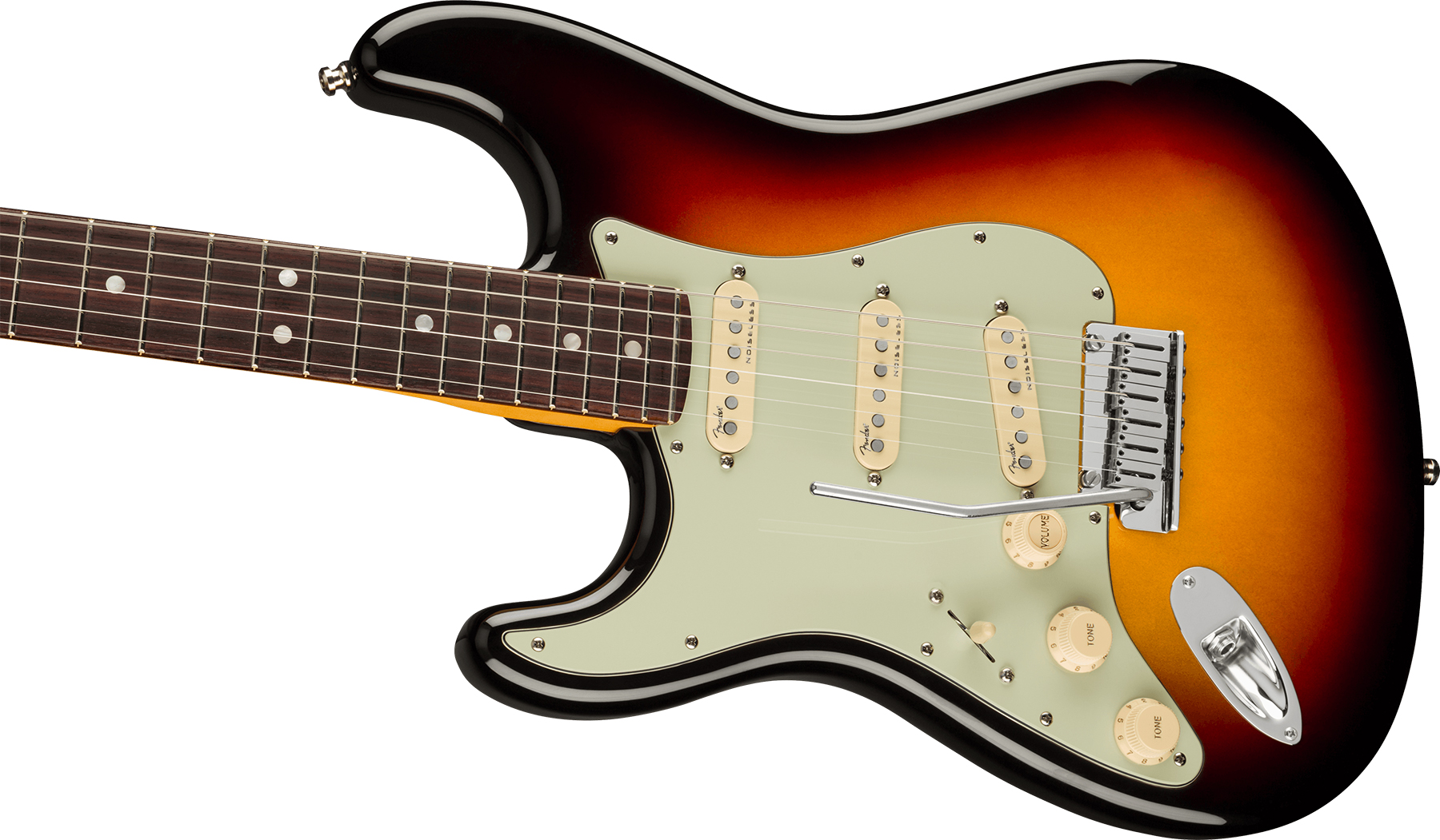 Fender Strat American Ultra Lh Gaucher Usa Rw +etui - Ultraburst - E-Gitarre für Linkshänder - Variation 2