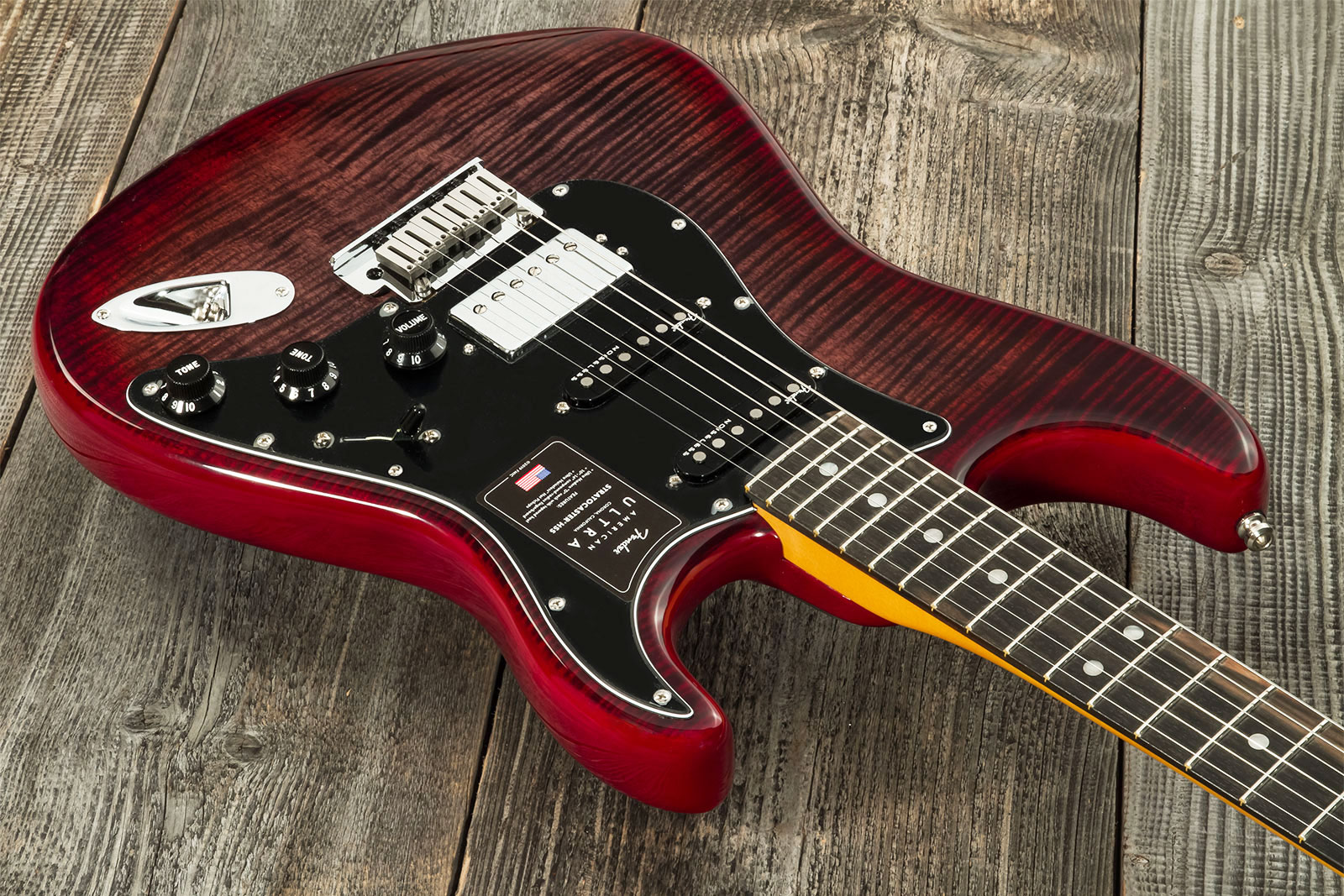 Fender Strat American Ultra Ltd Usa Hss Trem Eb - Umbra - E-Gitarre in Str-Form - Variation 2