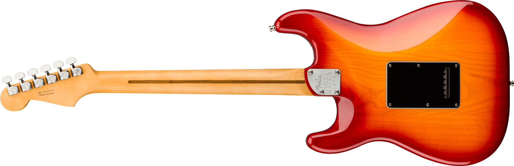 Fender Strat American Ultra Luxe Usa Mn +etui - Plasma Red Burst - E-Gitarre in Str-Form - Variation 1