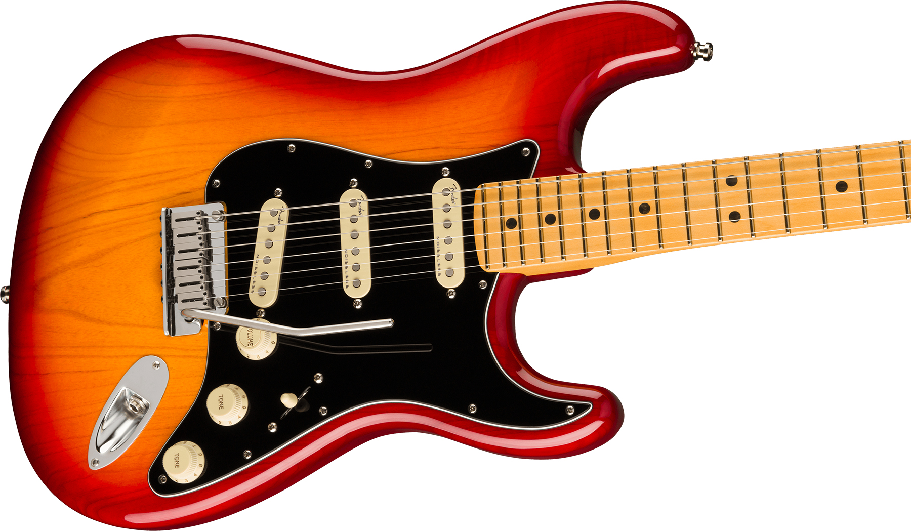 Fender Strat American Ultra Luxe Usa Mn +etui - Plasma Red Burst - E-Gitarre in Str-Form - Variation 2