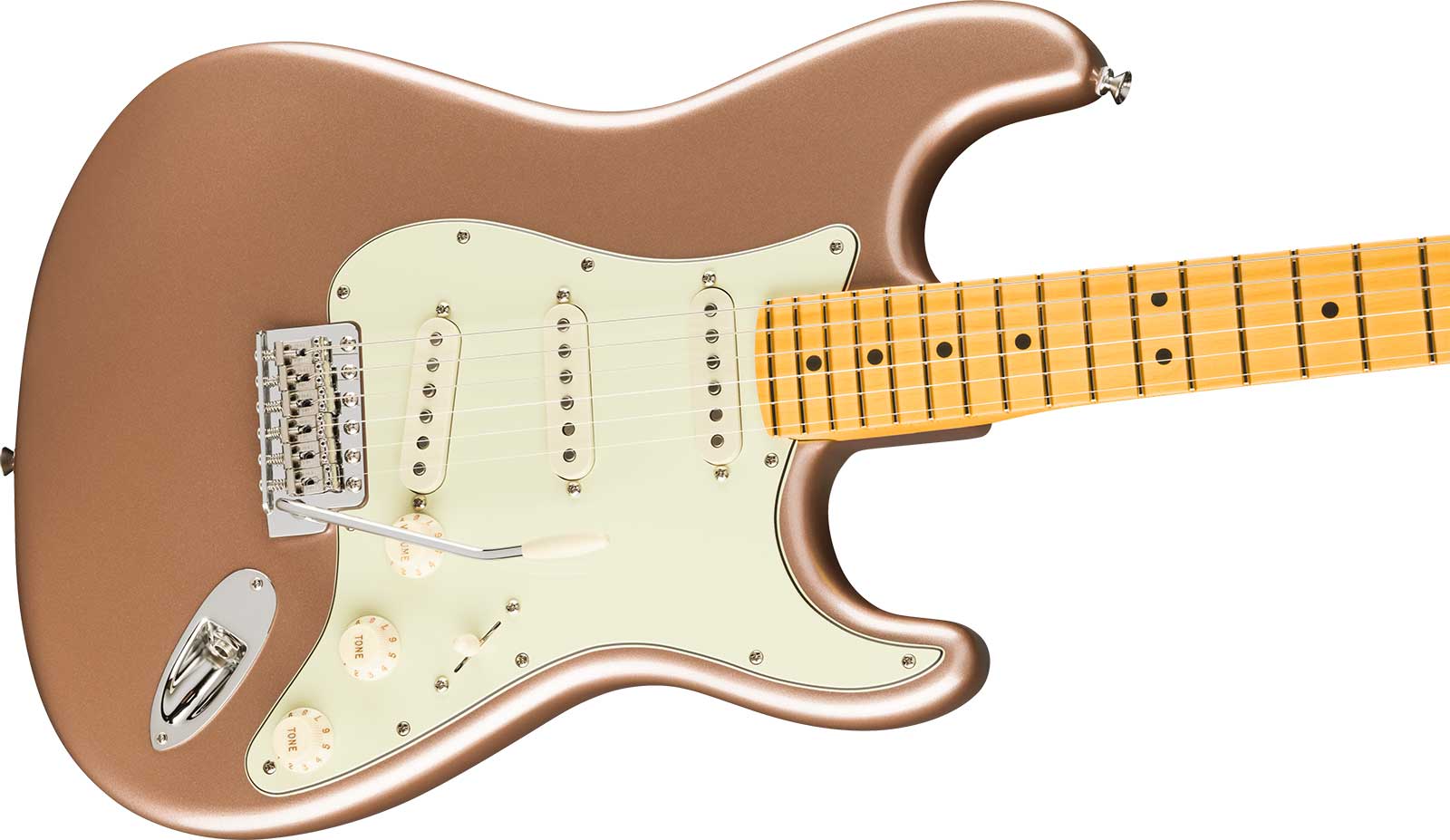 Fender Strat Classic American Pro Usa 3s Trem Mn - Faded Firemist Gold - E-Gitarre in Str-Form - Variation 2