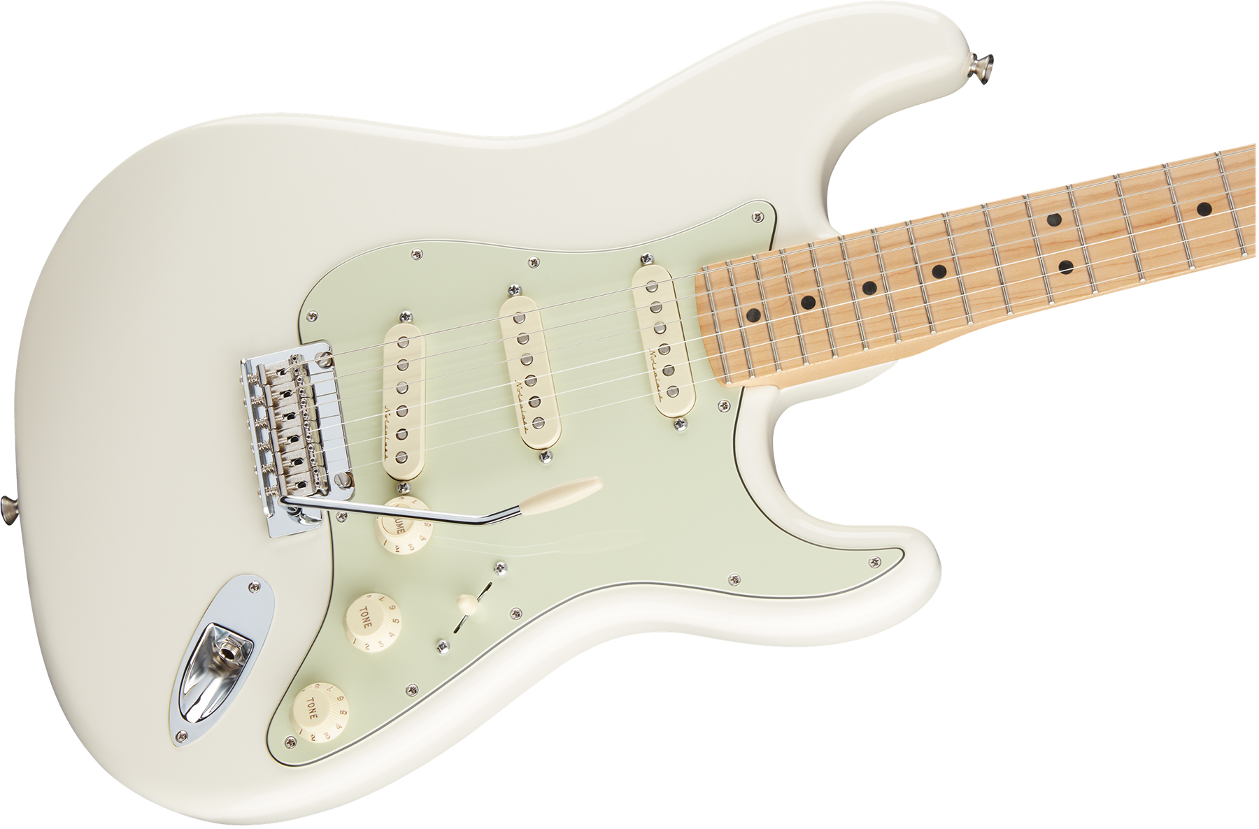 Fender Strat Deluxe Roadhouse Mex Mn - Olympic White - E-Gitarre in Str-Form - Variation 2