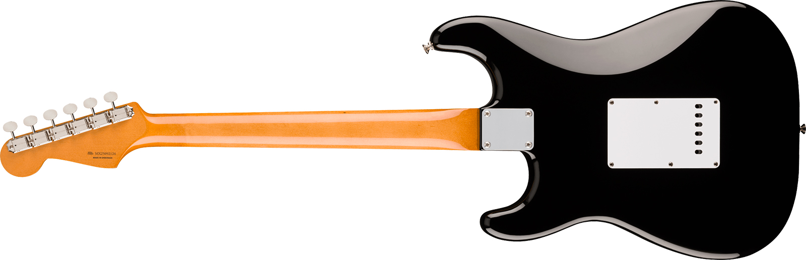 Fender Strat Early 60s Vintera 3 Mex 3s Trem Rw - Black - E-Gitarre in Str-Form - Variation 1