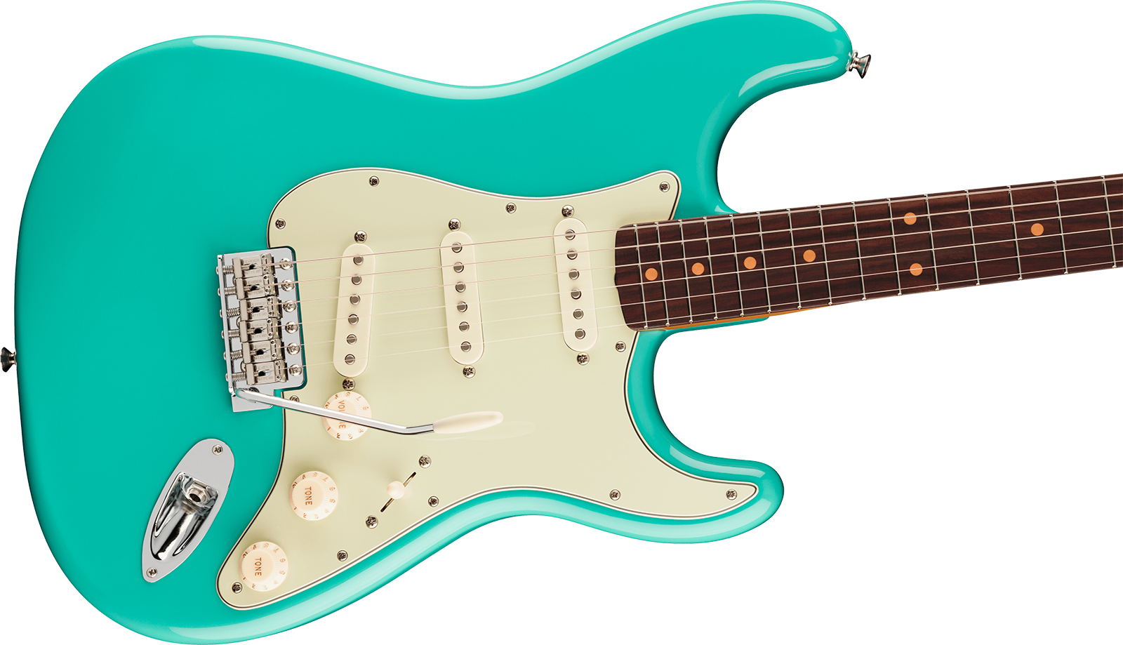 Fender Strat Early 60s Vintera 3 Mex 3s Trem Rw - Seafoam Green - E-Gitarre in Str-Form - Variation 2
