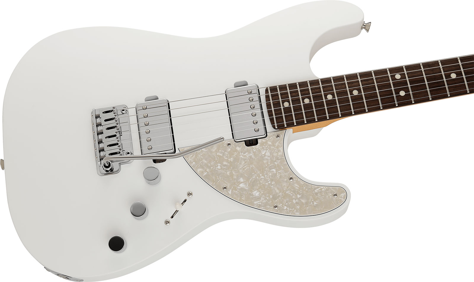 Fender Strat Elemental Mij Jap 2h Trem Rw - Nimbus White - E-Gitarre in Str-Form - Variation 2