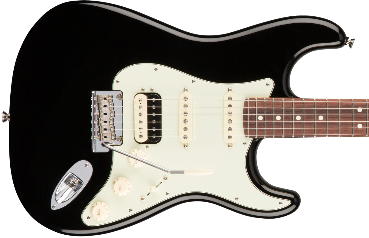 Fender Strat Hss Shawbucker American Professional Usa Rw - Black - 12-saitige E-Gitarre - Variation 1