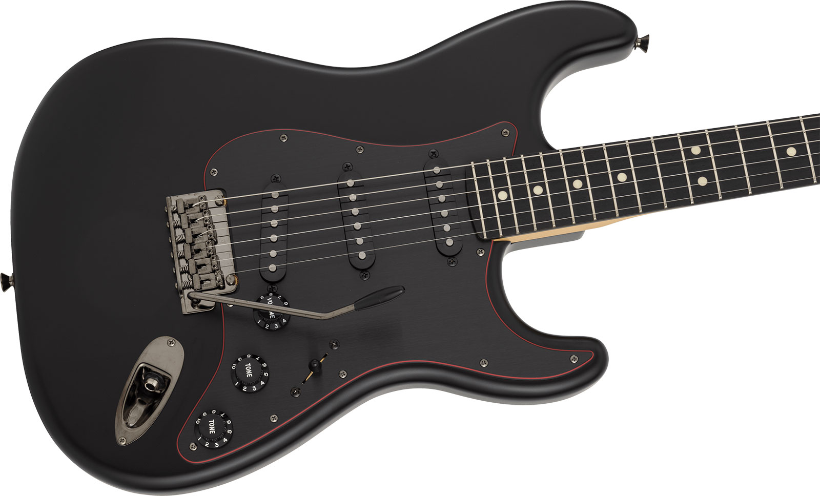 Fender Strat Hybrid Ii Mij Ltd Jap 3s Trem Rw - Black - E-Gitarre in Str-Form - Variation 2
