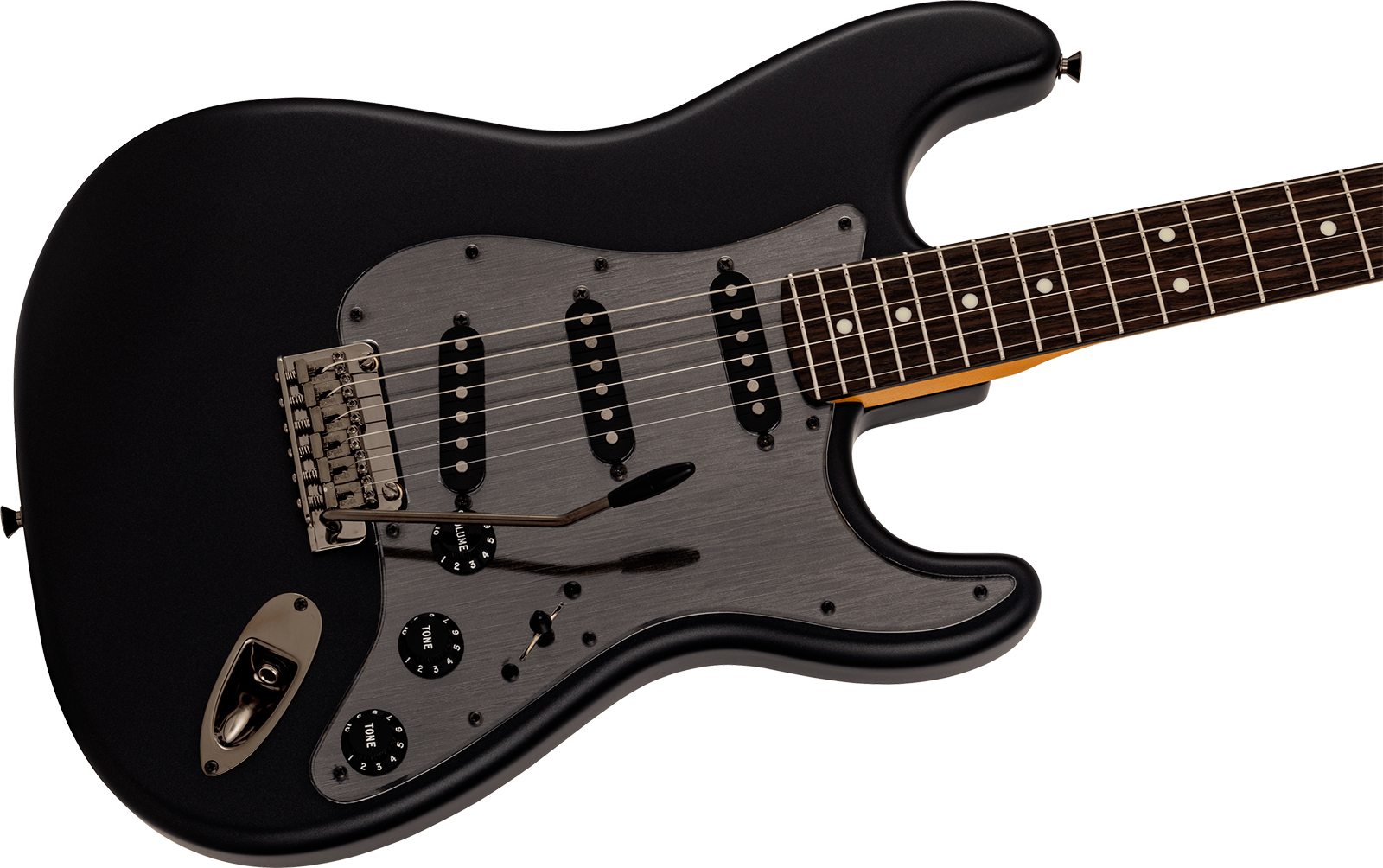 Fender Strat Hybrid Ii Mij Ltd Jap 3s Trem Rw - Matte Phantom Black - E-Gitarre in Str-Form - Variation 2
