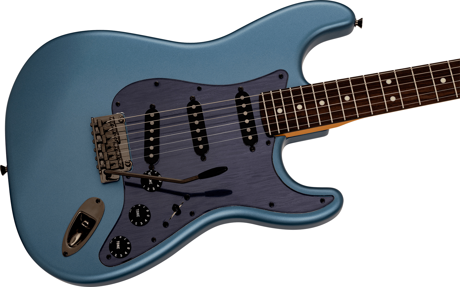 Fender Strat Hybrid Ii Mij Ltd Jap 3s Trem Rw - Matte Aero Blue - E-Gitarre in Str-Form - Variation 2