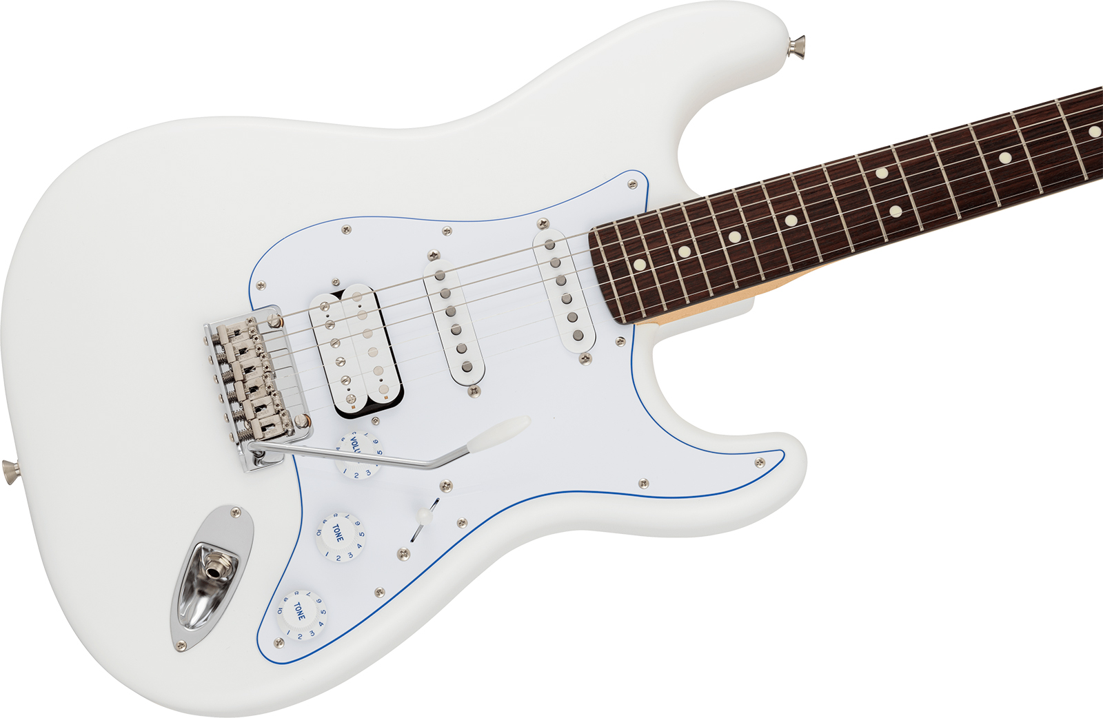 Fender Strat Hybrid Ii Mij Ltd Jap Hss Trem Rw - White - E-Gitarre in Str-Form - Variation 2
