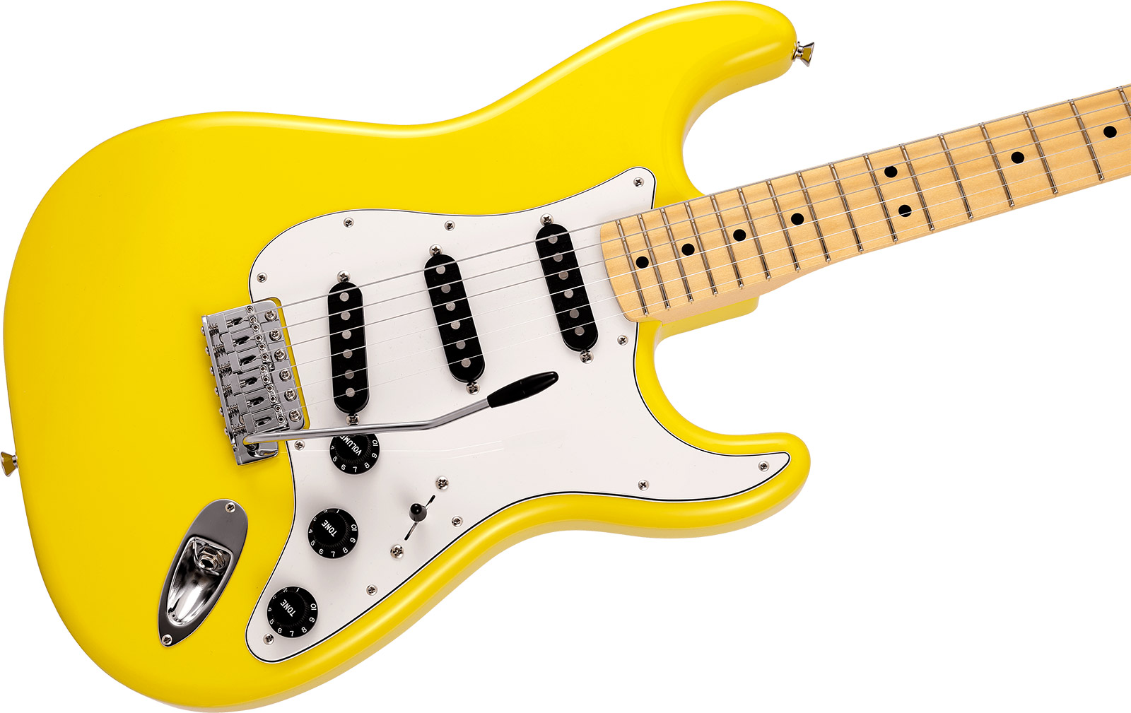 Fender Strat International Color Ltd Jap 3s Trem Mn - Monaco Yellow - E-Gitarre in Str-Form - Variation 2