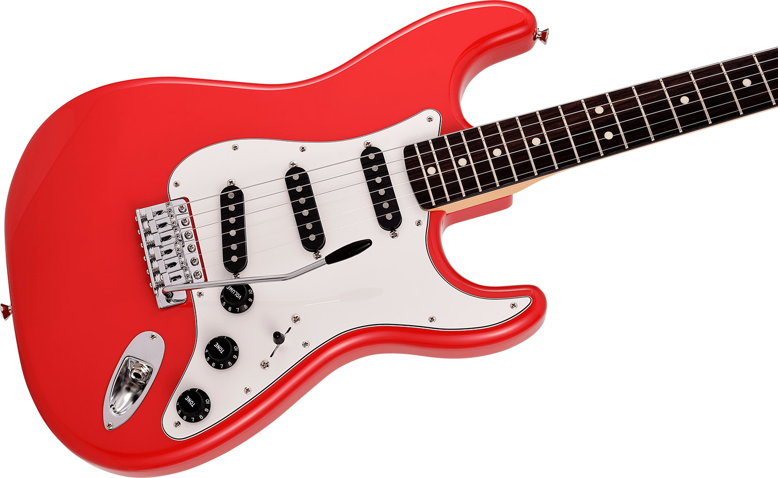 Fender Strat International Color Ltd Jap 3s Trem Rw - Morocco Red - E-Gitarre in Str-Form - Variation 2