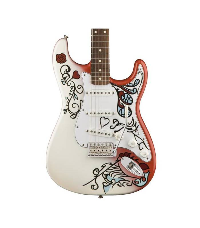 Fender Strat Jimi Hendrix Monterey Mex Sss Pf - Hand Painted Custom - E-Gitarre in Teleform - Variation 4