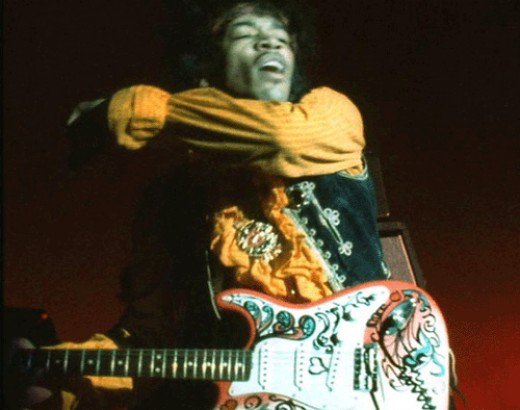 Fender Strat Jimi Hendrix Monterey Mex Sss Pf - Hand Painted Custom - E-Gitarre in Teleform - Variation 5