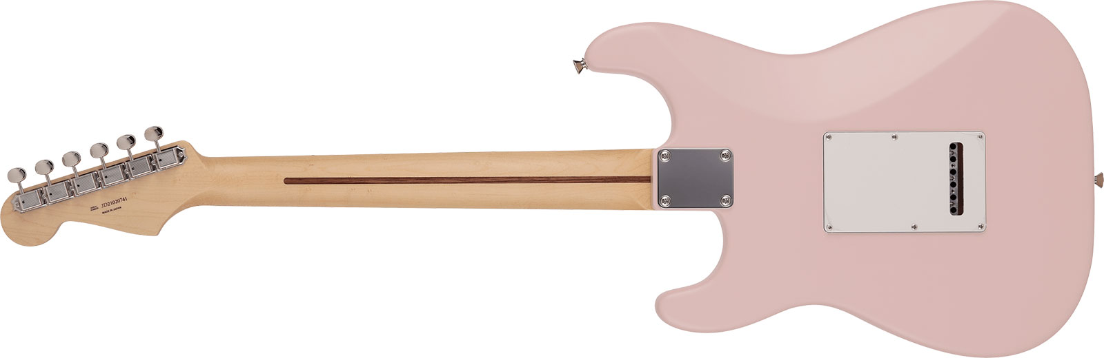 Fender Strat Junior Mij Jap 3s Trem Rw - Satin Shell Pink - E-Gitarre für Kinder - Variation 1