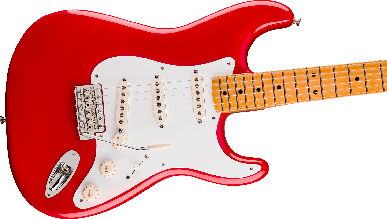 Fender Strat Late 50s Vintera 3 Mex 3s Trem Mn - Dakota Red - E-Gitarre in Str-Form - Variation 2