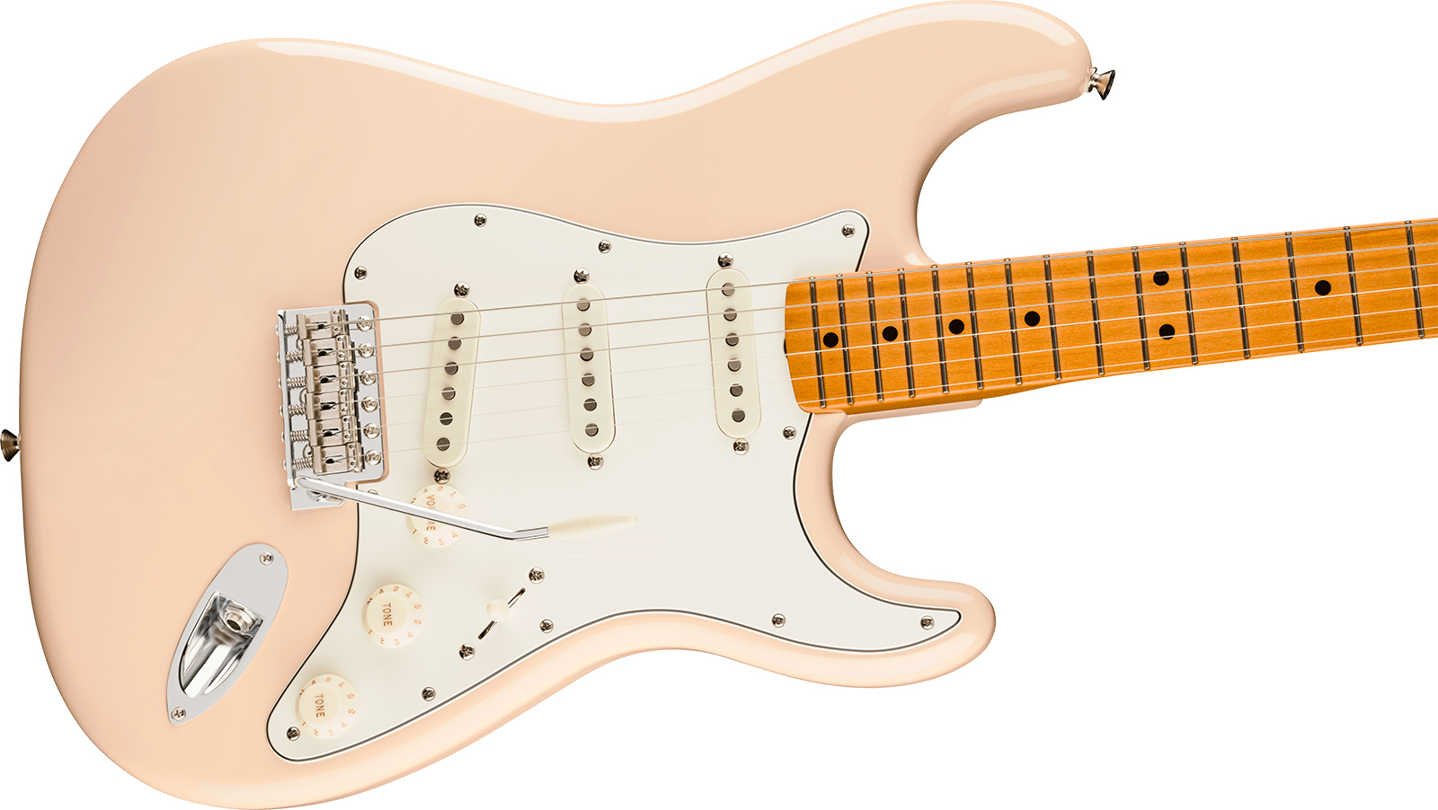 Fender Strat Late 60s Vintera 3 Mex 3s Trem Mn - Olympic White - E-Gitarre in Str-Form - Variation 2