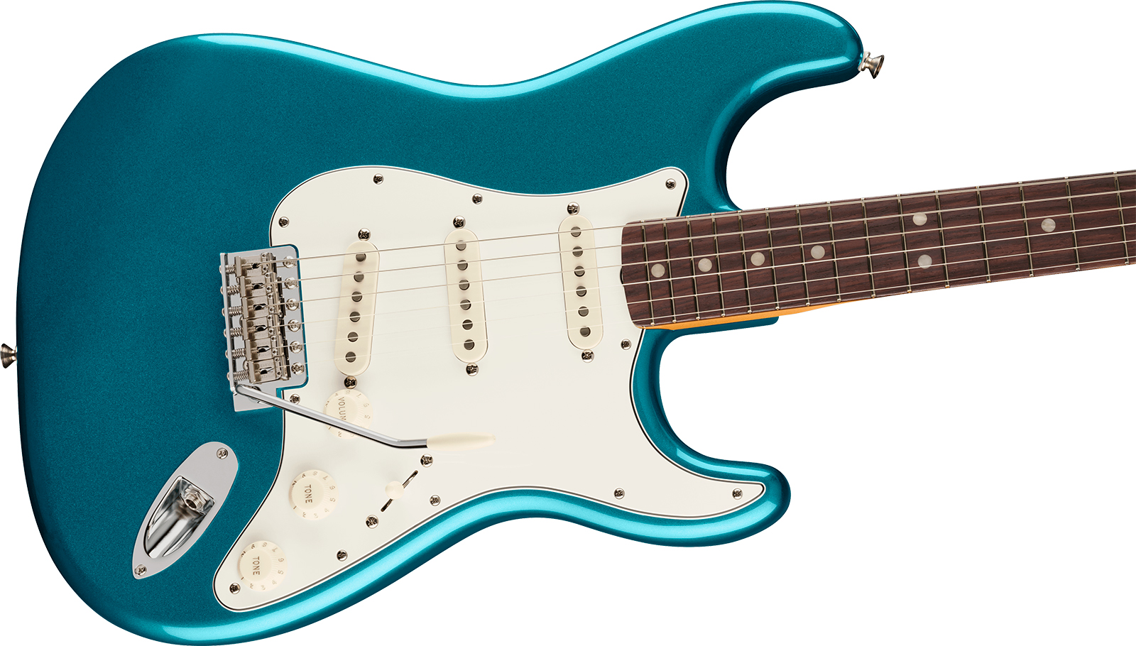Fender Strat Late 60s Vintera 3 Mex 3s Trem Rw - Ocean Turquoise - E-Gitarre in Str-Form - Variation 2