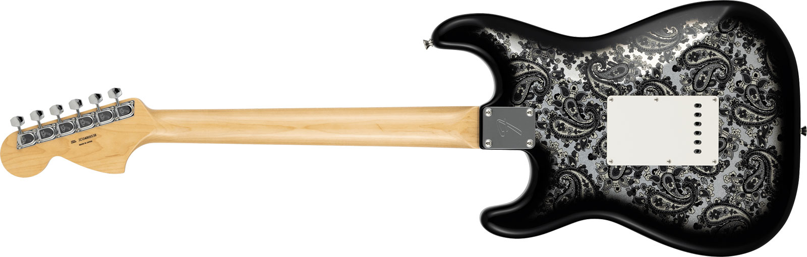 Fender Strat Ltd Jap 3s Trem Mn - Black Paisley - E-Gitarre in Str-Form - Variation 1
