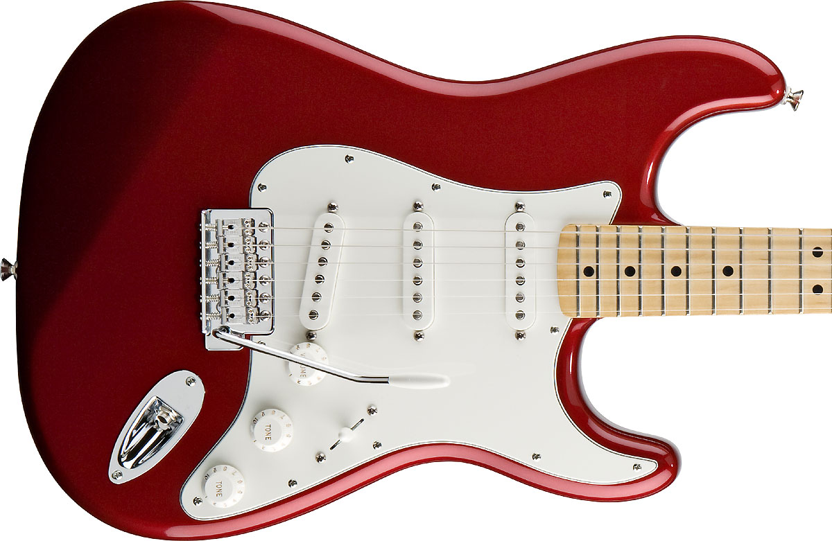 Fender Strat Mexican Standard 2011 3s Mn Candy Apple Red - E-Gitarre in Str-Form - Variation 2