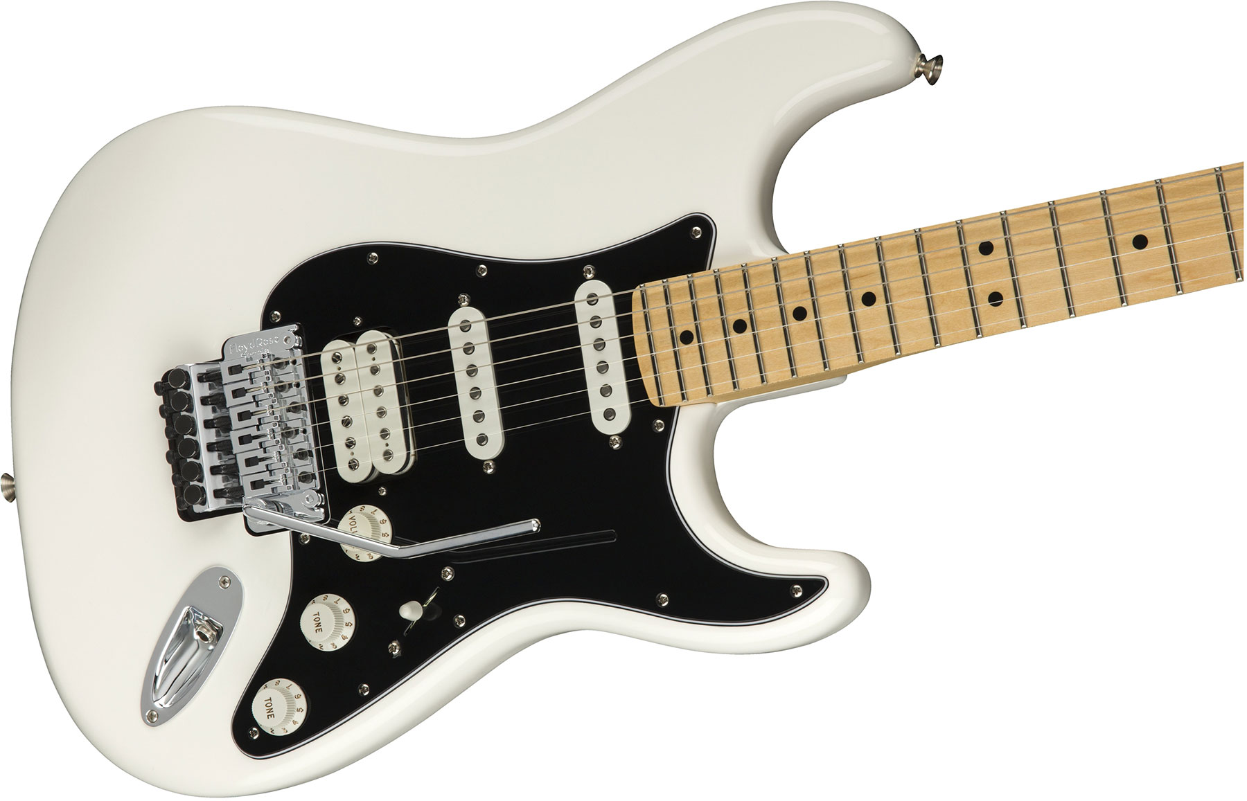 Fender Strat Player Floyd Rose Mex Hss Fr Mn - Polar White - E-Gitarre in Str-Form - Variation 2