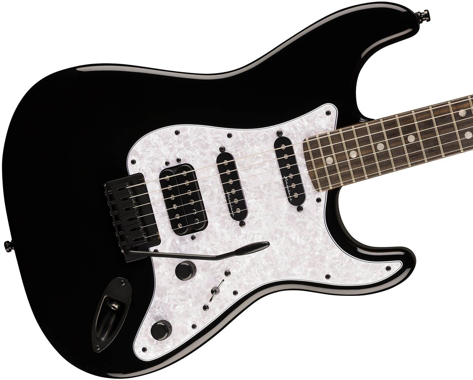 Fender Strat Player Fusion Ltd Mex Hss Trem Eb - Black - E-Gitarre in Str-Form - Variation 2