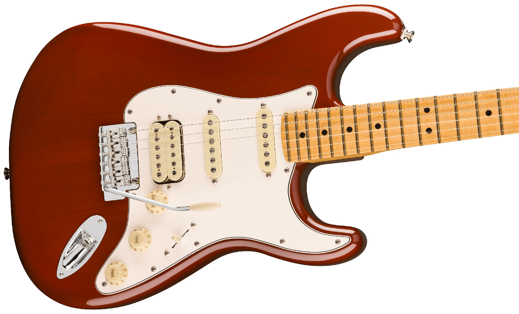 Fender Strat Player Ii Hss Mex Acajou Trem Mn - Transparent Mocha Burst - E-Gitarre in Str-Form - Variation 2