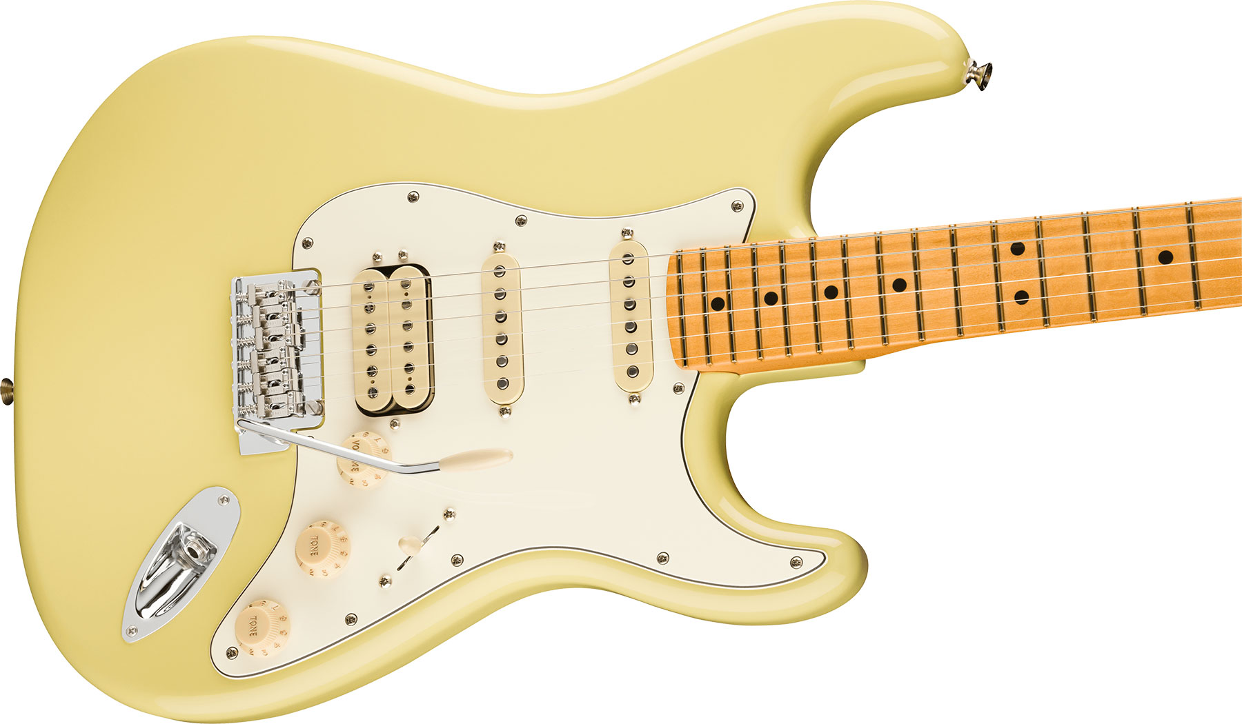 Fender Strat Player Ii Hss Mex Aulne Trem Mn - Hialeah Yellow - E-Gitarre in Str-Form - Variation 2