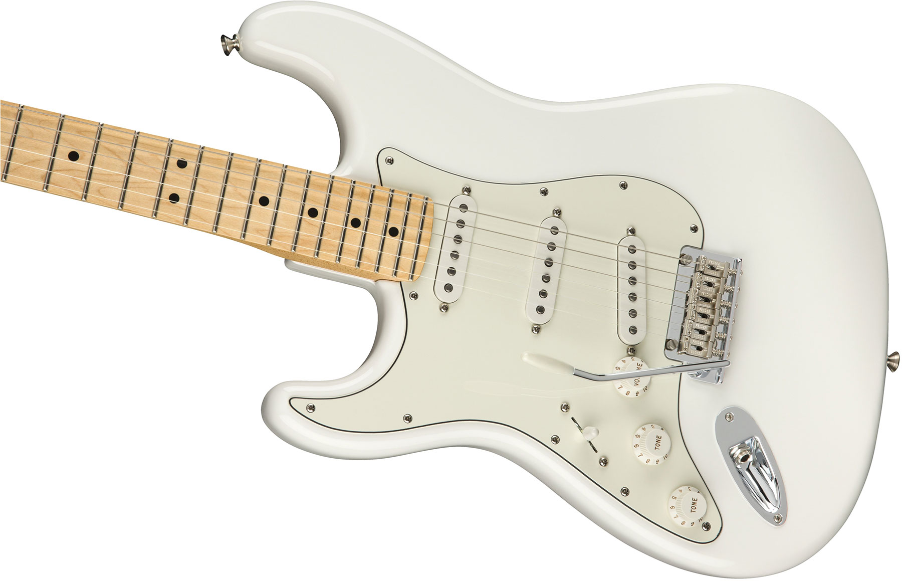 Fender Strat Player Lh Gaucher Mex Sss Mn - Polar White - E-Gitarre für Linkshänder - Variation 2