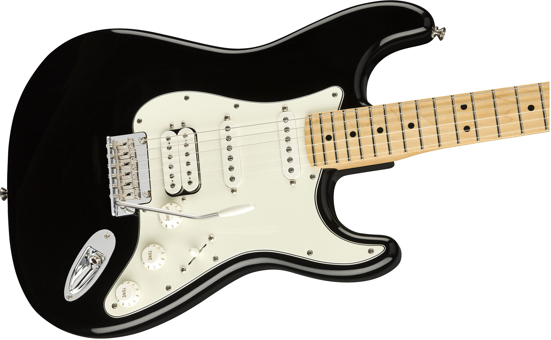 Fender Strat Player Mex Hss Mn - Black - E-Gitarre in Str-Form - Variation 2