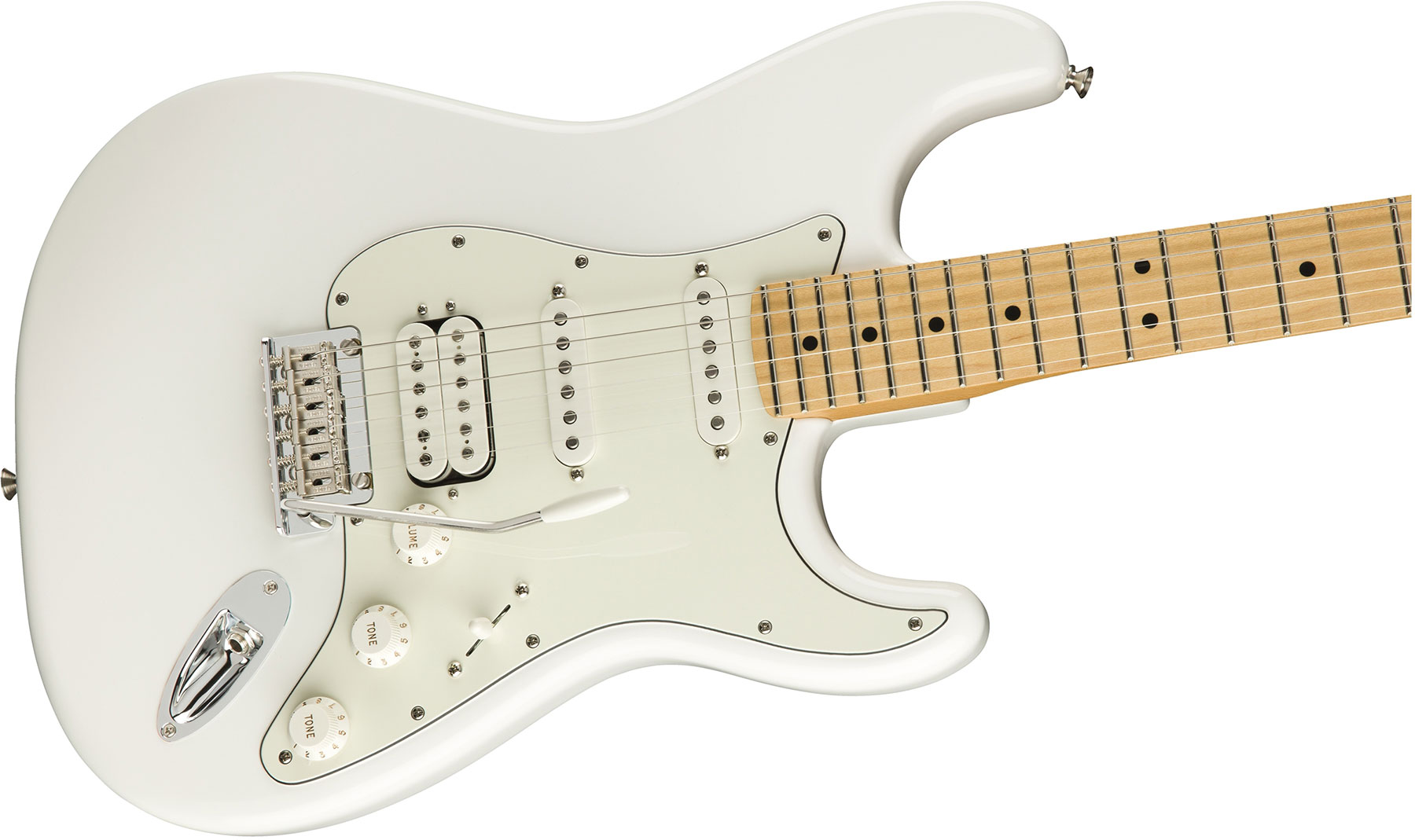 Fender Strat Player Mex Hss Mn - Polar White - E-Gitarre in Str-Form - Variation 2