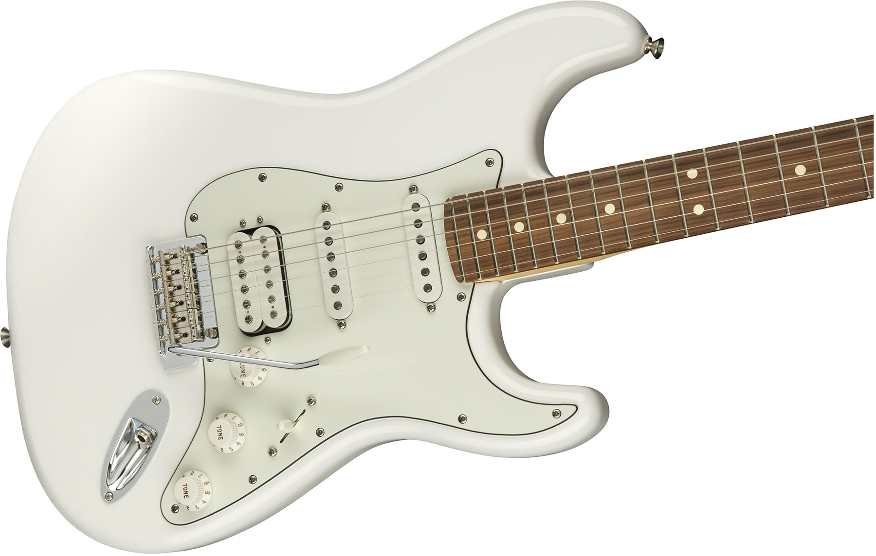 Fender Strat Player Mex Hss Pf - Polar White - E-Gitarre in Str-Form - Variation 2