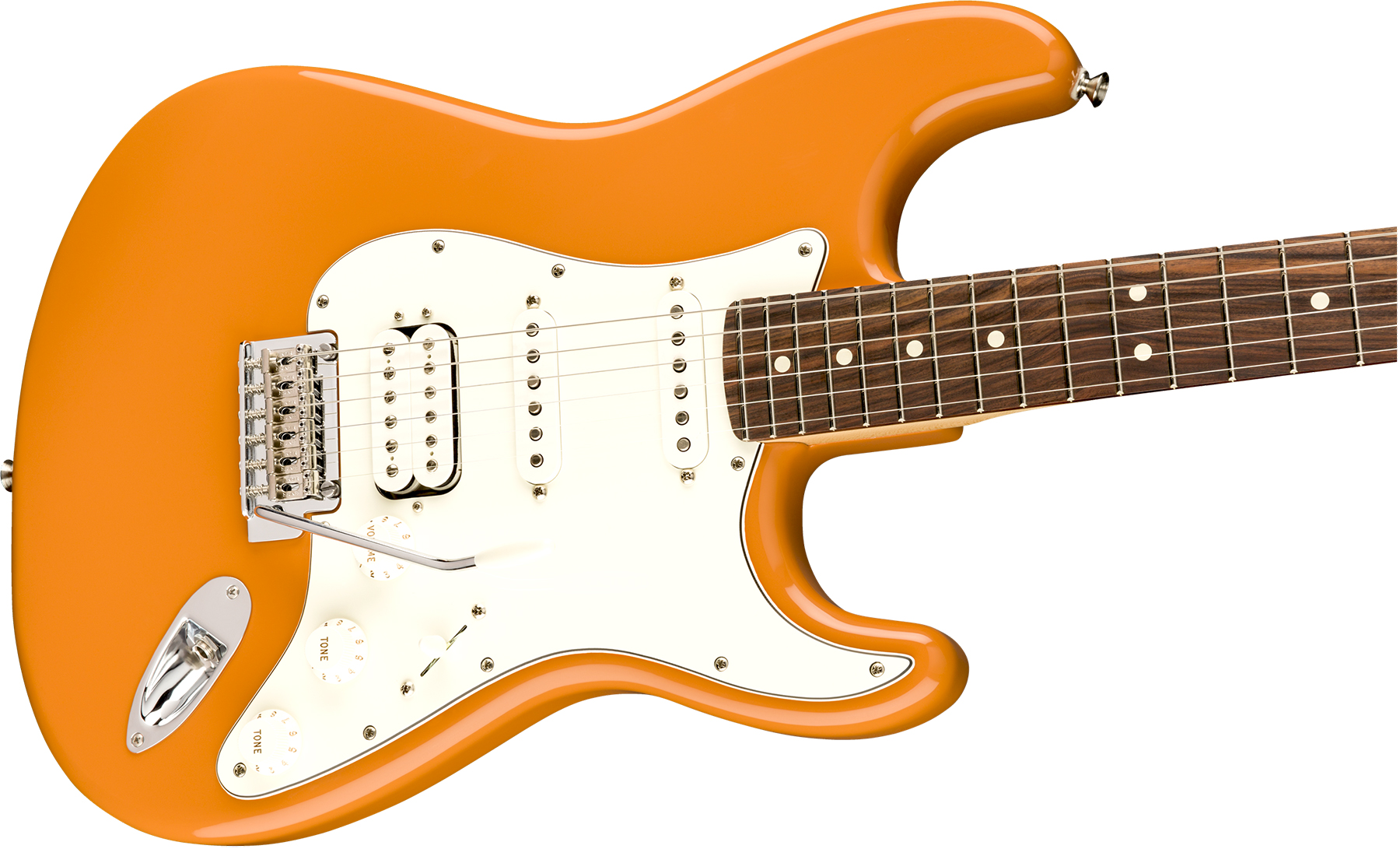 Fender Strat Player Mex Hss Pf - Capri Orange - E-Gitarre in Str-Form - Variation 3