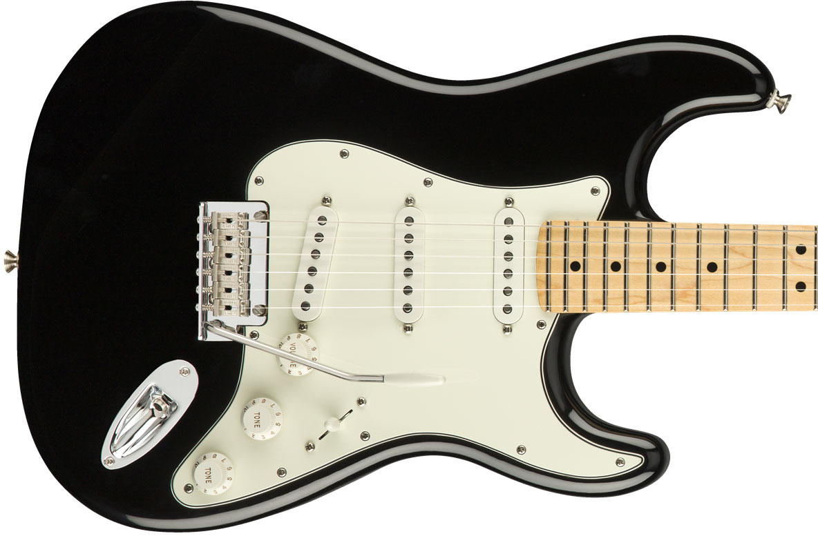 Fender Strat Player Mex Sss Mn - Black - E-Gitarre in Str-Form - Variation 1