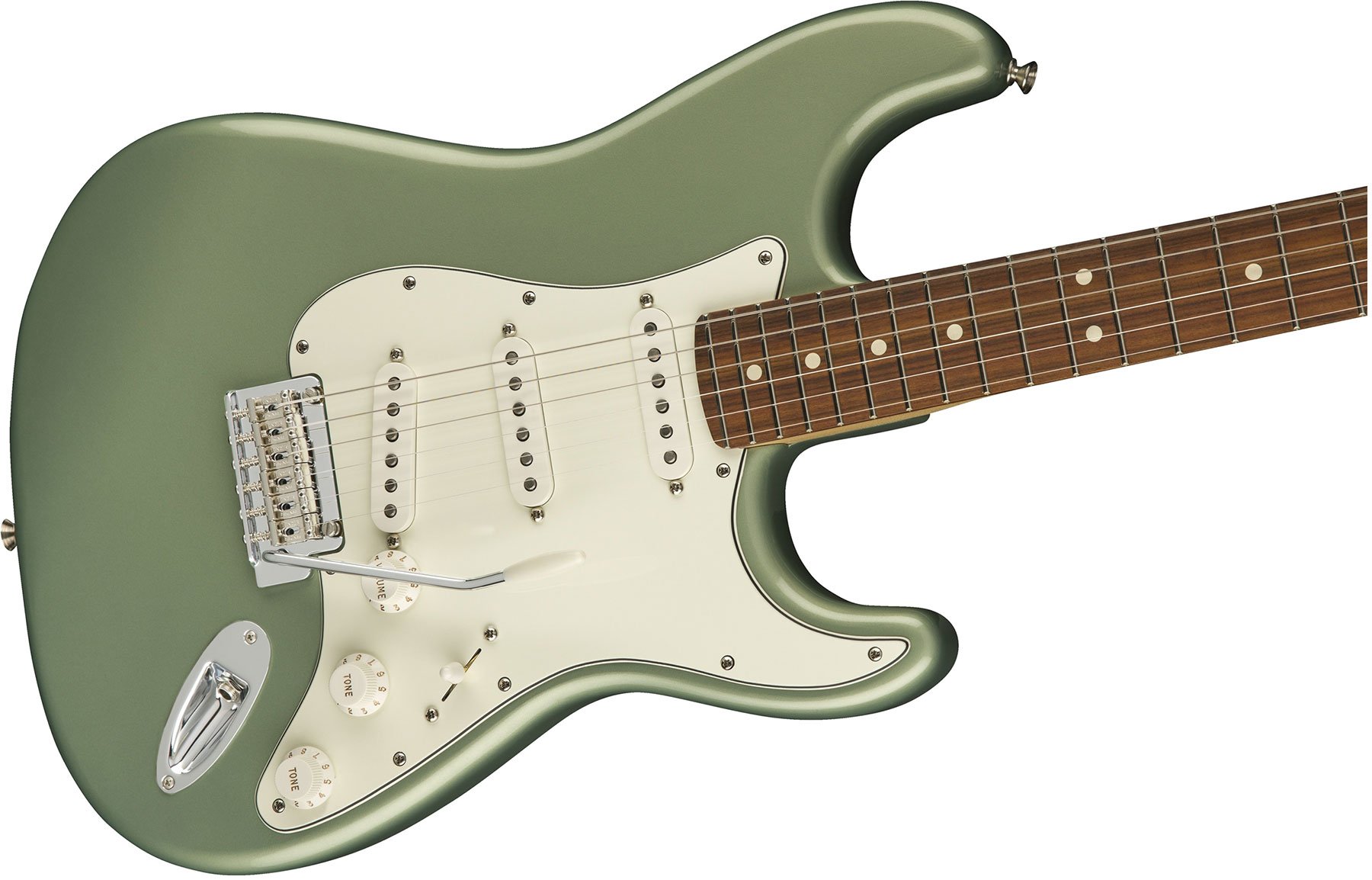 Fender Strat Player Mex Sss Pf - Sage Green Metallic - E-Gitarre in Str-Form - Variation 2